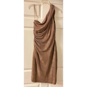 Ralph Lauren One-Sholder Shimmer Dress